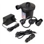 Cumay Pompe Électrique,DC12V/AC 230V-50Hz Gonfleur/Degonfleur Electrique, Pompe À Air, Pompe Gonfleur Électrique avec 3 Buses po