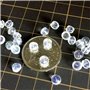 Cunluna 10pcs caoutchouc boucle d'oreille Retour Fiche capuchon Transparente souple en silicone anti-allergique sécurité Boucles