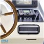 Pyle Housse Stéréo Marine - Boîtier de protection étanche pour radio - Protection Robuste pour Radio de Bateau - Couleur Fumée -