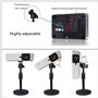 Drsn Support de Bureau du Projecteur, Hauteur Réglable de 20-28 cm - 1/4" Vis - Charge de 1.5kg, Support Mini Vidéoprojecteur/Ap