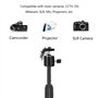 Drsn Support de Bureau du Projecteur, Hauteur Réglable de 20-28 cm - 1/4" Vis - Charge de 1.5kg, Support Mini Vidéoprojecteur/Ap
