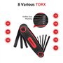 Amazon Basics Lot de 3 montures de clés Allen Mesures métriques/SAE/TORX