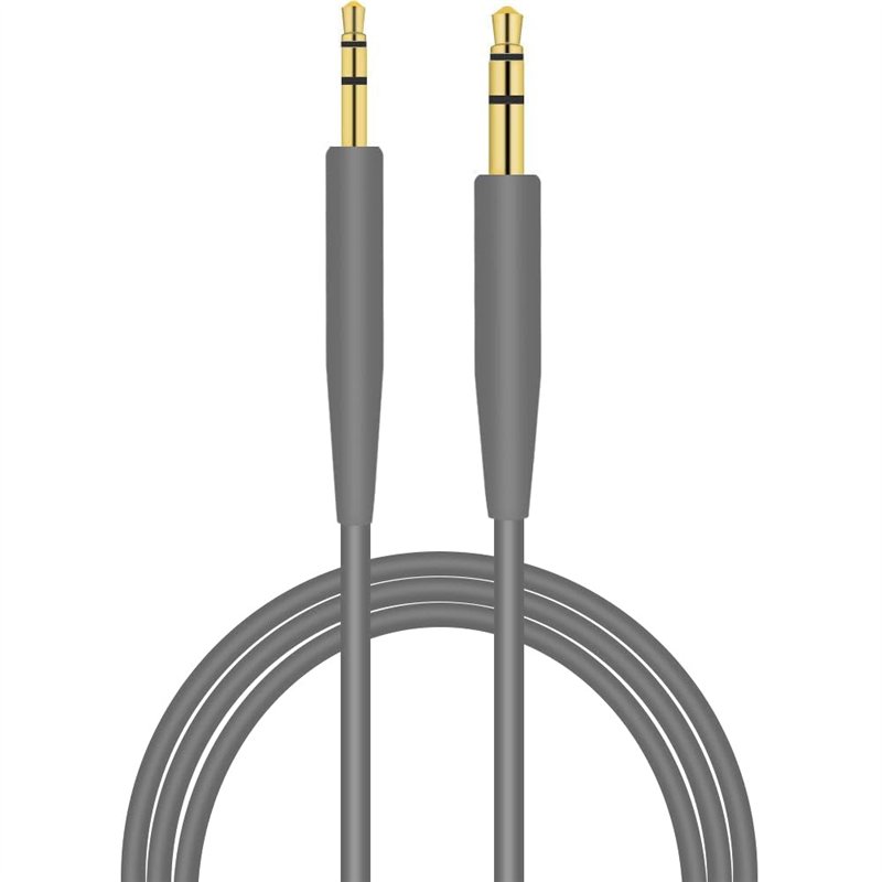 Câble jack stéréo mâle de rechange de 3,5 mm à 2,5 mm pour casque Bose oe2/oe2i/AE2/QC25 QC35 (gris)