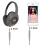 Câble jack stéréo mâle de rechange de 3,5 mm à 2,5 mm pour casque Bose oe2/oe2i/AE2/QC25 QC35 (gris)