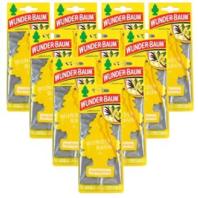 WUNDERBAUM - Lot de 10 désodorisants parfumés à la vanille - Pour véhicules