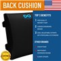 Everlasting Comfort Coussin Lombaire – Coussin Dos pour Voiture, Bureau & Maison – Soutien pour Chaise de Bureau et Siège Auto –
