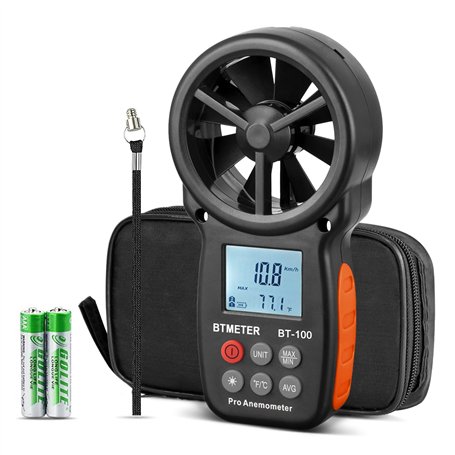 BTMETER Anémomètre numérique portatif BT-100
