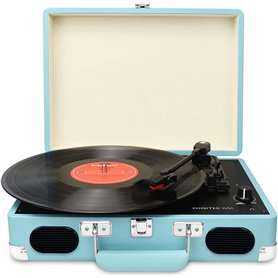 DIGITNOW! Platine Vinyle 3 Vitesses Tourne Disque avec Enceintes Intégrées