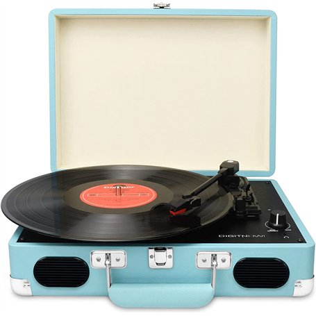 DIGITNOW! Platine Vinyle 3 Vitesses Tourne Disque avec Enceintes Intégrées