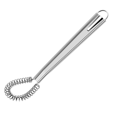 WEERSTONE Fouet Cuisine à Spirale Cuillère Magique en INOX mèche Batteur à Main levée mousseur Foamer moussant crémeux Acier Ino