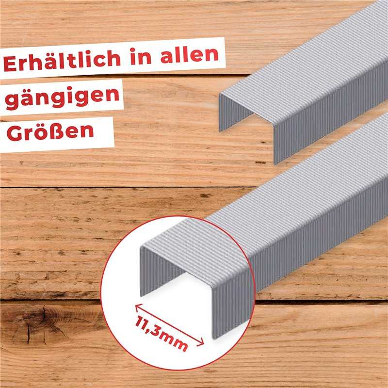 Image secondaire de RIKAMA Lot de 1000 agrafes 24/6 | Agrafes standard | Galvanisées | Agrafes | Agrafes | Agrafes | Trombones