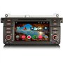 Erisin 8-Core 4+64Go Android 14 Autoradio pour BMW Série 3 E46 Rover 75 M3 MG ZT Support Navigation GPS Carplay Android Auto DSP
