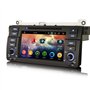 Erisin 8-Core 4+64Go Android 14 Autoradio pour BMW Série 3 E46 Rover 75 M3 MG ZT Support Navigation GPS Carplay Android Auto DSP