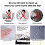 BUZIFU 2 * 3m Bâche De Protection Anti-poussière Imperméable Bâche en Plastique Transparente Épaisse Indéchirable Couverture Gar