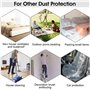 BUZIFU 2 * 3m Bâche De Protection Anti-poussière Imperméable Bâche en Plastique Transparente Épaisse Indéchirable Couverture Gar