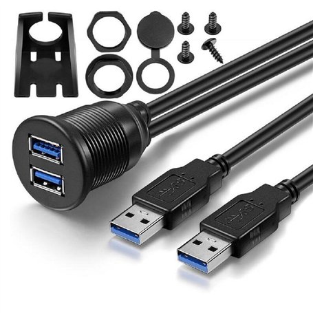 USB Panel Flush Mount Kabel 2 Meter 1