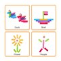 Surplex Jeu d'empilage de Tour en Bois, Jouets d'apprentissage Montessori Jeu de Famille, Jeux à Empiler Jeu de Societe Cadeau d