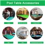 BUENTYA Porte-queues Billard en Bois Support de Billard à 6 Queues Support Billard Mural avec 4 Vis et 4 Vis d'Expansion Support
