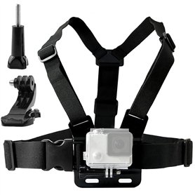 TEKCAM Harnais de Poitrine Support Fixation Poitrine Chesty Compatible avec Gopro Hero 13/12/11/10/9 AKASO GOOKAM Apexcam Jadfez