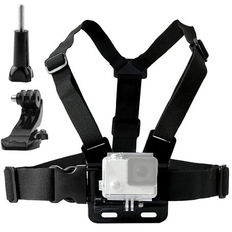 TEKCAM Harnais de Poitrine Support Fixation Poitrine Chesty Compatible avec Gopro Hero 13/12/11/10/9 AKASO GOOKAM Apexcam Jadfez