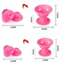 Voarge Lot de 30 bigoudis pour la nuit - Bigoudis magiques - Sans chaleur - Pour bricolage - 2 tailles (rose)