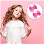 Voarge Lot de 30 bigoudis pour la nuit - Bigoudis magiques - Sans chaleur - Pour bricolage - 2 tailles (rose)