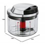 RÖSLE Hachoir multifonctionnel coupe-légume haut de gamme pour fruits et légumes, extra tranchant - Acier Inoxydable - Récipient