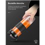 HOUSANT Blender Smoothie 3 en 1, Mini Blender Mixeur avec 280ml Moulin à café et 2 * 570ml Bouteille de smoothie portable, 29000