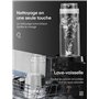 HOUSANT Blender Smoothie 3 en 1, Mini Blender Mixeur avec 280ml Moulin à café et 2 * 570ml Bouteille de smoothie portable, 29000