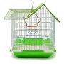 BPS Cage à Oiseaux Métal Petite Cage avec Bol à Nourriture et Abreuvoir Balançoire à Seau Couleur Aléatoire 30 x 23 x 39 cm BPS-