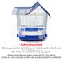 BPS Cage à Oiseaux Métal Petite Cage avec Bol à Nourriture et Abreuvoir Balançoire à Seau Couleur Aléatoire 30 x 23 x 39 cm BPS-