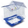 BPS Cage à Oiseaux Métal Petite Cage avec Bol à Nourriture et Abreuvoir Balançoire à Seau Couleur Aléatoire 30 x 23 x 39 cm BPS-