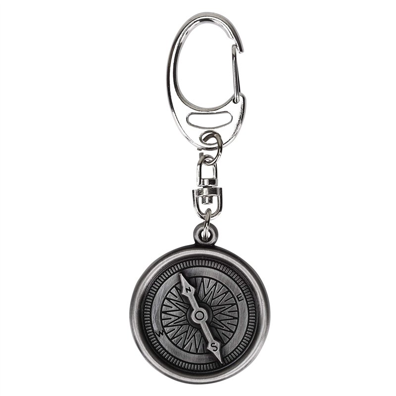 Boussole Porte-clés – 'rester en sécurité sur vos voyages' Message