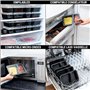 Igluu Meal Prep - [Lot de 10 Boîtes alimentaires à 2 compartiments pour préparation des repas - Réutilisables, sans BPA - Compat