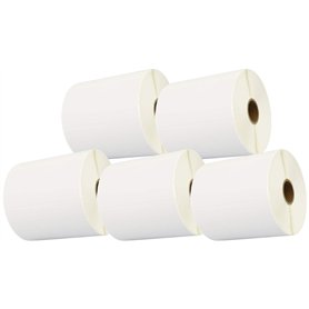 Cartridges Kingdom 5 Rouleaux 100mm x 50mm Étiquettes thermique pour ZEBRA GK420d GK420t GC420d GX420d GX420t GC420t GX430t GT80