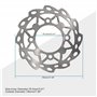 GOOFIT Disque de frein 190 mm Remplacement pour 110 cc 125 cc Apollo Dirtbike