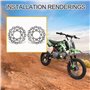 GOOFIT Disque de frein 190 mm Remplacement pour 110 cc 125 cc Apollo Dirtbike