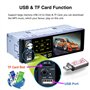 CAMECHO RDS Autoradio Bluetooth 1 Din Stéréo, 4,1 Pouces écran Tactile Capacitif FM/AM Récepteur Radio Double USB/AUX-in/SD Cart