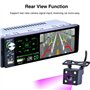 CAMECHO RDS Autoradio Bluetooth 1 Din Stéréo, 4,1 Pouces écran Tactile Capacitif FM/AM Récepteur Radio Double USB/AUX-in/SD Cart