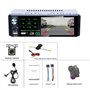 CAMECHO RDS Autoradio Bluetooth 1 Din Stéréo, 4,1 Pouces écran Tactile Capacitif FM/AM Récepteur Radio Double USB/AUX-in/SD Cart
