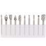 HSS Fraises à Défoncer, 20Pcs 3mm 1/8" fraises acier rapide fraises à Bois Kit d'Accessoires Fraises à Défoncer pour Outil Multi