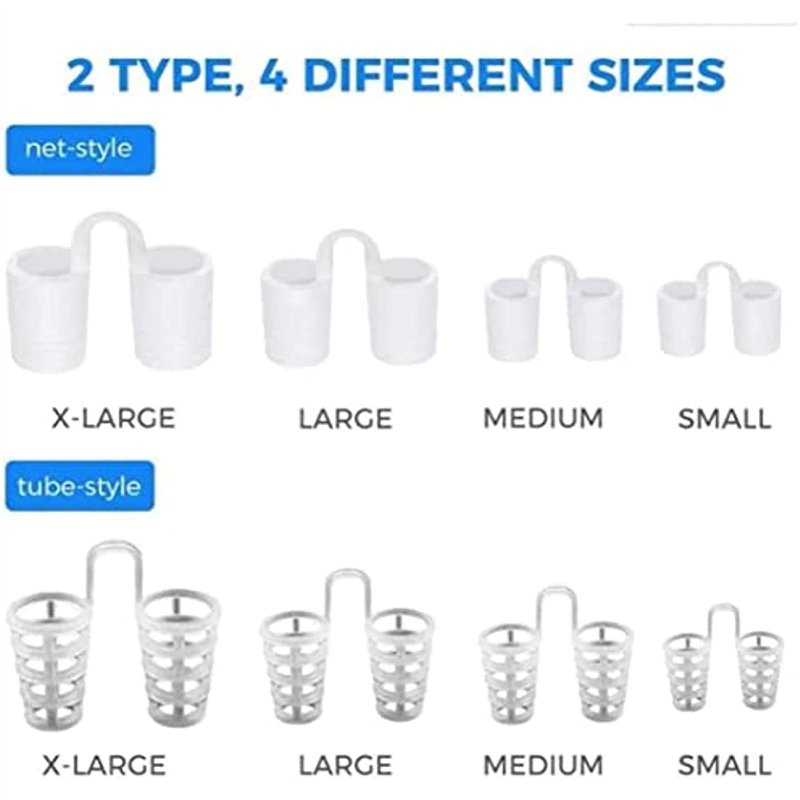 Image secondaire de Dispositif Anti-Ronflement, 4 Tailles Dilatateur en Silicone, Écarteur Nasal Anti-Ronflement Bouchon de Ronflement pour un Somme