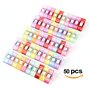 Pinces à Tissu pour Reliure Couture Artisanat Couleurs Assorties 2.7 * 1 *