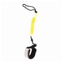 Planche de Surf Laisse Stand up Paddle Board enroulé Printemps Laisse Jambe Pied Corde Surf Laisse 5mm(Jaune)