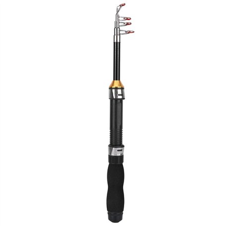 Canne à Pêche Petit Pôle de Mer Portable Mini Pêche en Mer Télescopique pour Voyage Pêche à La Truite d'eau Douce