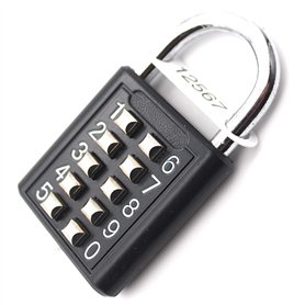 10-Digit Cadenas à combinaison Serrure Combinée