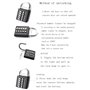 10-Digit Cadenas à combinaison Serrure Combinée, Métal étanche et Fermoir Combiné en acier plaqué - Noir Anti-vol Bouton Cadenas