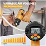 SEEKONE Décapeur Thermique Professionnel 2000W 50℃ - 600℃ avec Grand Écran LCD Numérique Kit de Pistolet à Air Chaud Contrôle de
