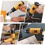 SEEKONE Décapeur Thermique Professionnel 2000W 50℃ - 600℃ avec Grand Écran LCD Numérique Kit de Pistolet à Air Chaud Contrôle de