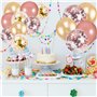 JOYUE 50 Pièces Rose Or Ballons Confettis Ballons Fête Ballon pour Décorations d'anniversaire Mariage Festival Fête 12 pouces/30